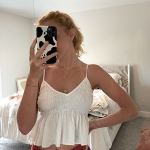 🕊 White Cotton Candy LA Tank🕊